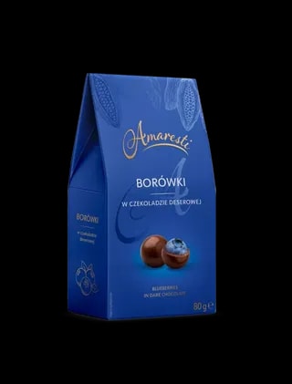Eurohansa - Amaresti Borówki w Czekoladzie Deserowej - 80g