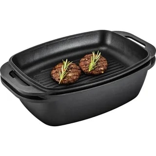 Lamart - Brytfanna z Pokrywą Do Grillowania DOUBLE LT1105 - 9 L