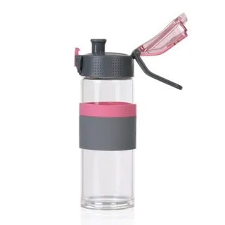 Butelka Szklana Casno Cross 500 ml Różowa