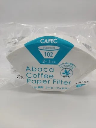 Filtr Papierowy Trapezoidalny Cafec Abaca Biały Cup3-5 100 Sztuk