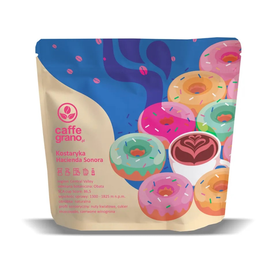 Caffe Grano Kostaryka Hacienda Sonora Natural Filter 250g