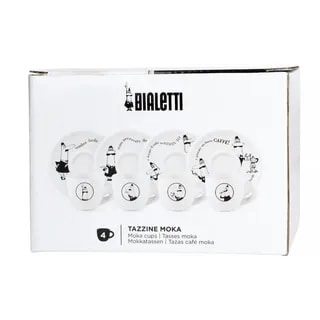 Bialetti Carousel Zestaw 4 filiżanek z podstawką