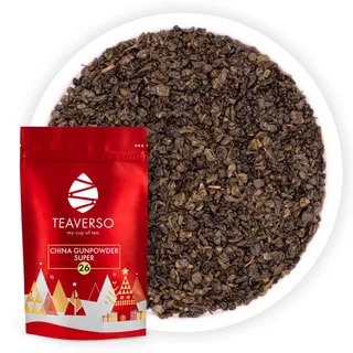 Zimowa Herbata Zielona Teaverso China Gunpowder Super 100g