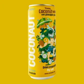 Coconaut Woda Kokosowa z Sokiem Ananasowym Zestaw 20 x puszka 320 ml