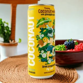 Coconaut Woda Kokosowa z Sokiem Ananasowym Zestaw 20 x puszka 320 ml