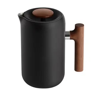 Fellow Clara - French Press - Czarny Mat + Orzech