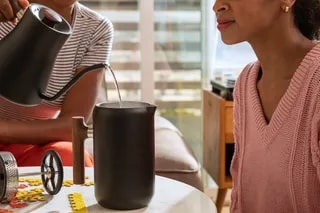 Fellow Clara - French Press - Czarny Mat + Orzech
