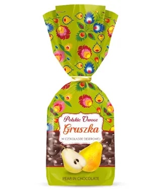 Eurohansa - Gruszka kandyzowana w czekoladzie deserowej POLSKIE OWOCE - 190g