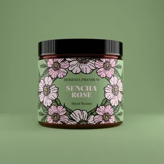 Hard Beans Herbata Zielona Sencha Rose 50 g