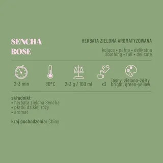 Hard Beans Herbata Zielona Sencha Rose 50 g