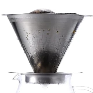 Hario metalowy Drip V60-02 z podstawką
