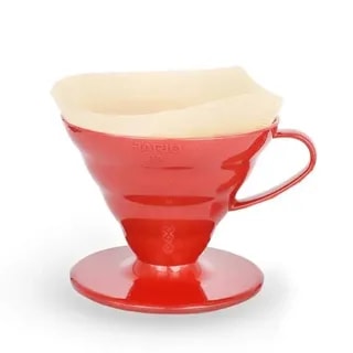 Hario plastikowy Drip V60-02 Czerwony