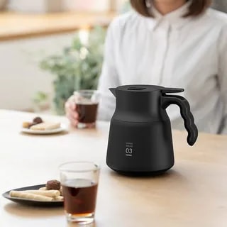Hario Insulated Stainless Steel Server V60-03 PLUS Czarny - 800ml
