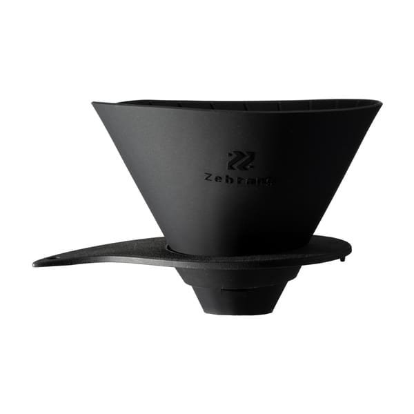 Hario - Zebrang V60-02 Flat Dripper - Składany drip silikonowy czarny