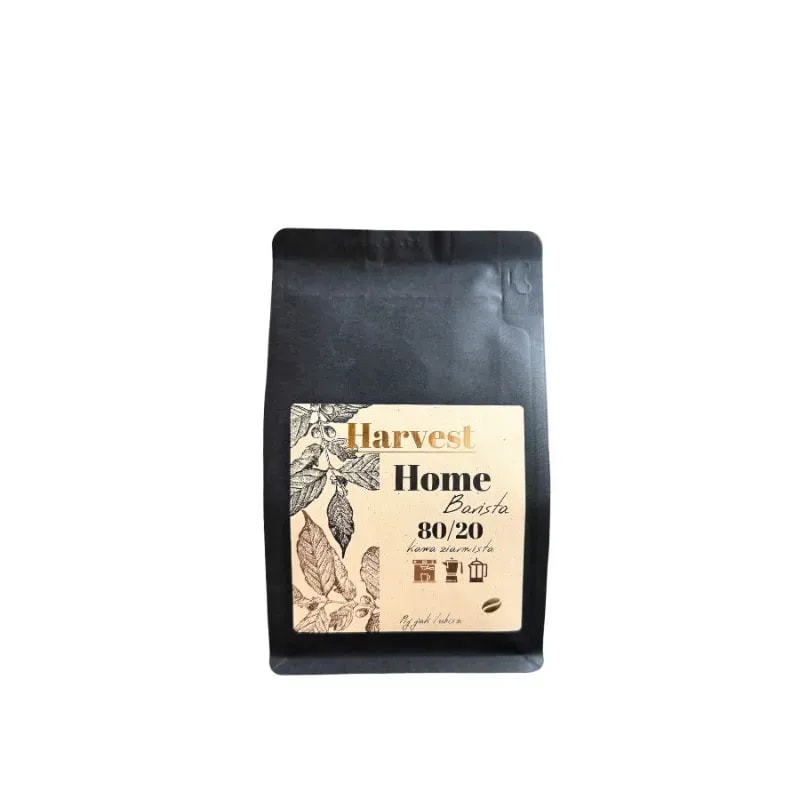 Opakowanie kawy Harvest Home Barista 80/20 jest idealnym wyborem dla entuzjastów wysokiej jakości parzenia w domowym zaciszu. Zrównoważona mieszanka ziarna z atrakcyjnym designem etykiety doskonale sprawdzi się jako podstawowy składnik do przygotowania wyśmienitej kawy w różnych metodach zaparzania.