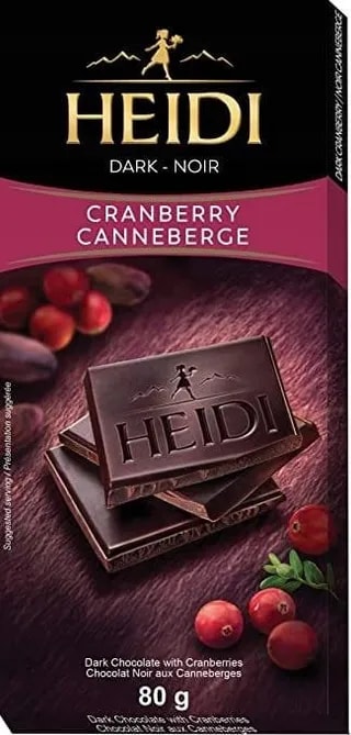 Czekolada Gorzka HEIDI DARK CRANBERRY 80G