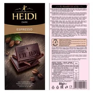 Czekolada Gorzka HEIDI DARK ESPRESSO 80G