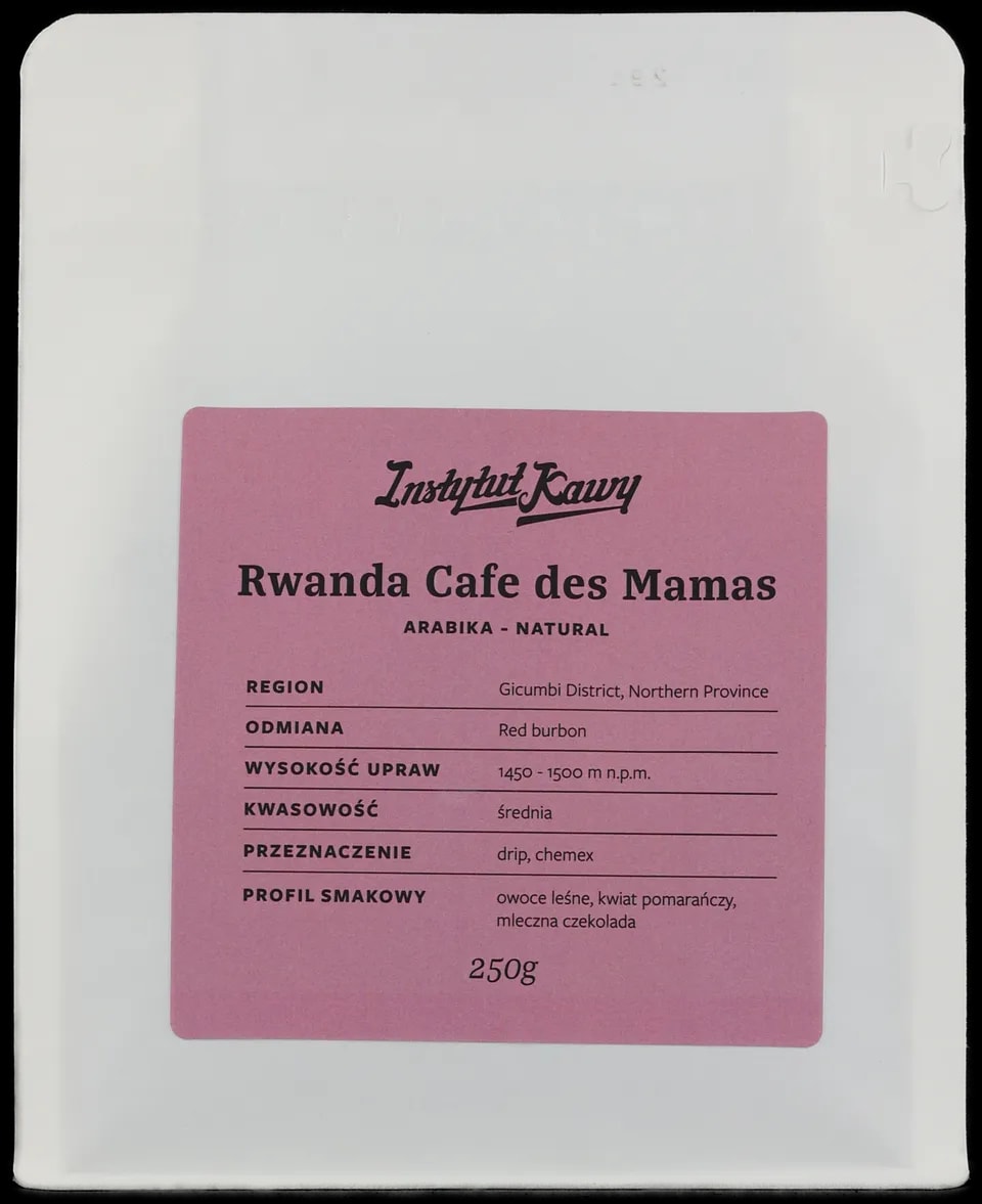 Instytut Kawy - RWANDA CAFE DES MAMAS Natural Filter 250g