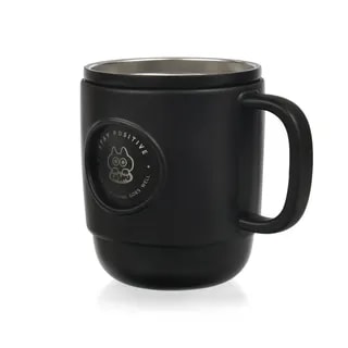 Kubek Termiczny ze Słomką Casno Booker 450 ml Czarny