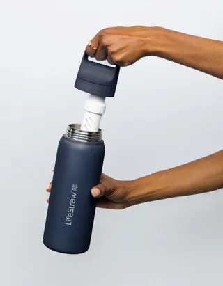 LifeStraw Go 2.0 Termiczna Butelka z Filtrem Membranowo-Węglowym 700 ml Aegean Sea