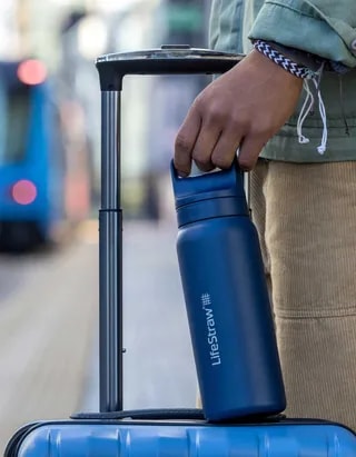 LifeStraw Go 2.0 Termiczna Butelka z Filtrem Membranowo-Węglowym 700 ml Aegean Sea