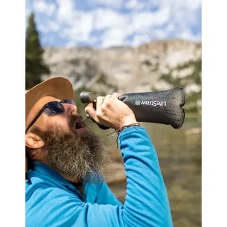 LifeStraw Peak Squeeze Bottle 1L - Dark Gray