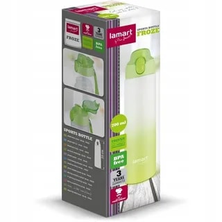 Lamart - Butelka Sportowa FROZE LT4056 - Zielona 700 ml