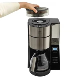 Melitta AromaFresh RWT Czarny ze stalą nierdzewną w kolorze metalicznym szarym
