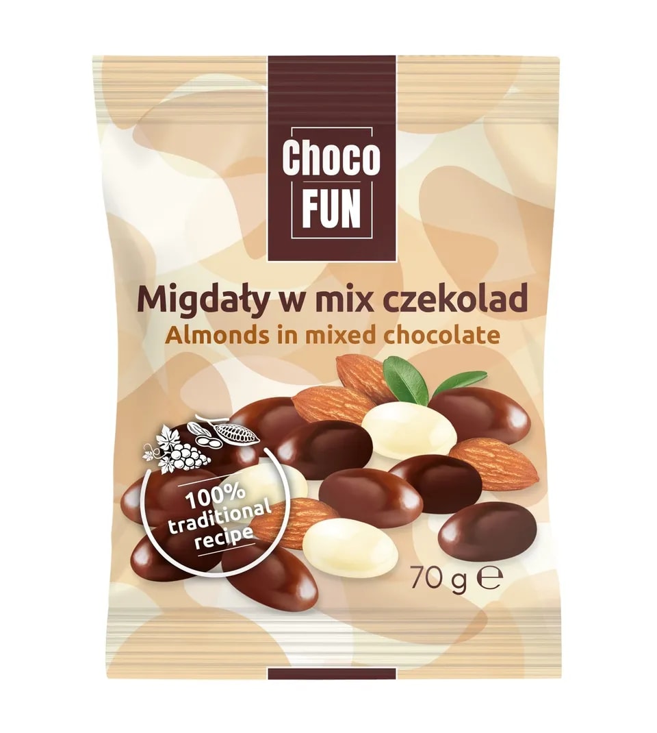 Eurohansa - Migdały w Czekoladzie Mix - 70g
