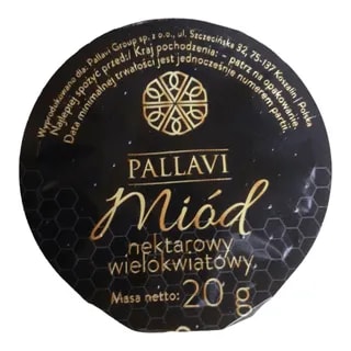 Miód Naturalny Pszczeli Porcjowany Pallavi 100 sztuk