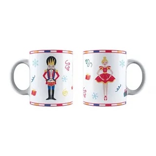 Bialetti - Zestaw Nutcracker kawiarka Moka Express 6tz + 2 kubki 300ml