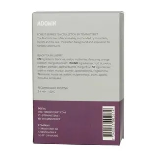 Teministeriet - Moomin Black Tea Mulberry - Herbata 20 piramidek