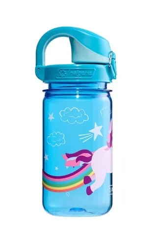 NALGENE Butelka Dla Dzieci OTF Kids Blue Unicorn Sustain 350 ml Niebieska