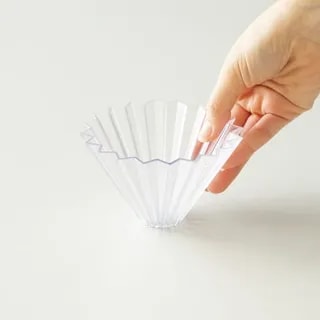 ORIGAMI Dripper AIR S z żywicy AS Przezroczysty