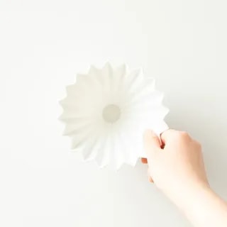 ORIGAMI Dripper Ceramiczny M Biały