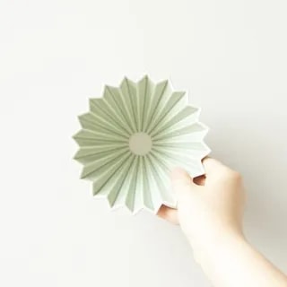 ORIGAMI Dripper Ceramiczny M Matowy Zielony