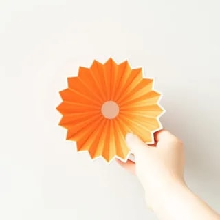 ORIGAMI Dripper Ceramiczny M Pomarańczowy