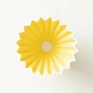 ORIGAMI Dripper Ceramiczny M Żółty
