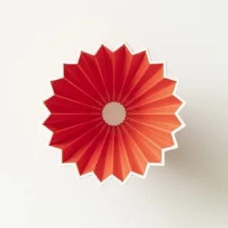 ORIGAMI Dripper Ceramiczny S Czerwony
