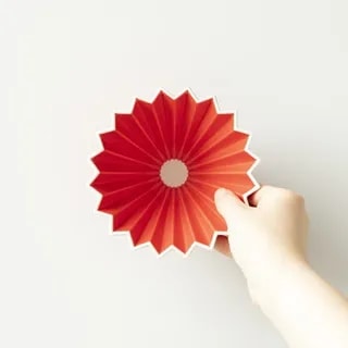 ORIGAMI Dripper Ceramiczny S Czerwony