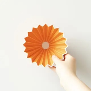 ORIGAMI Dripper Ceramiczny S Pomarańczowy