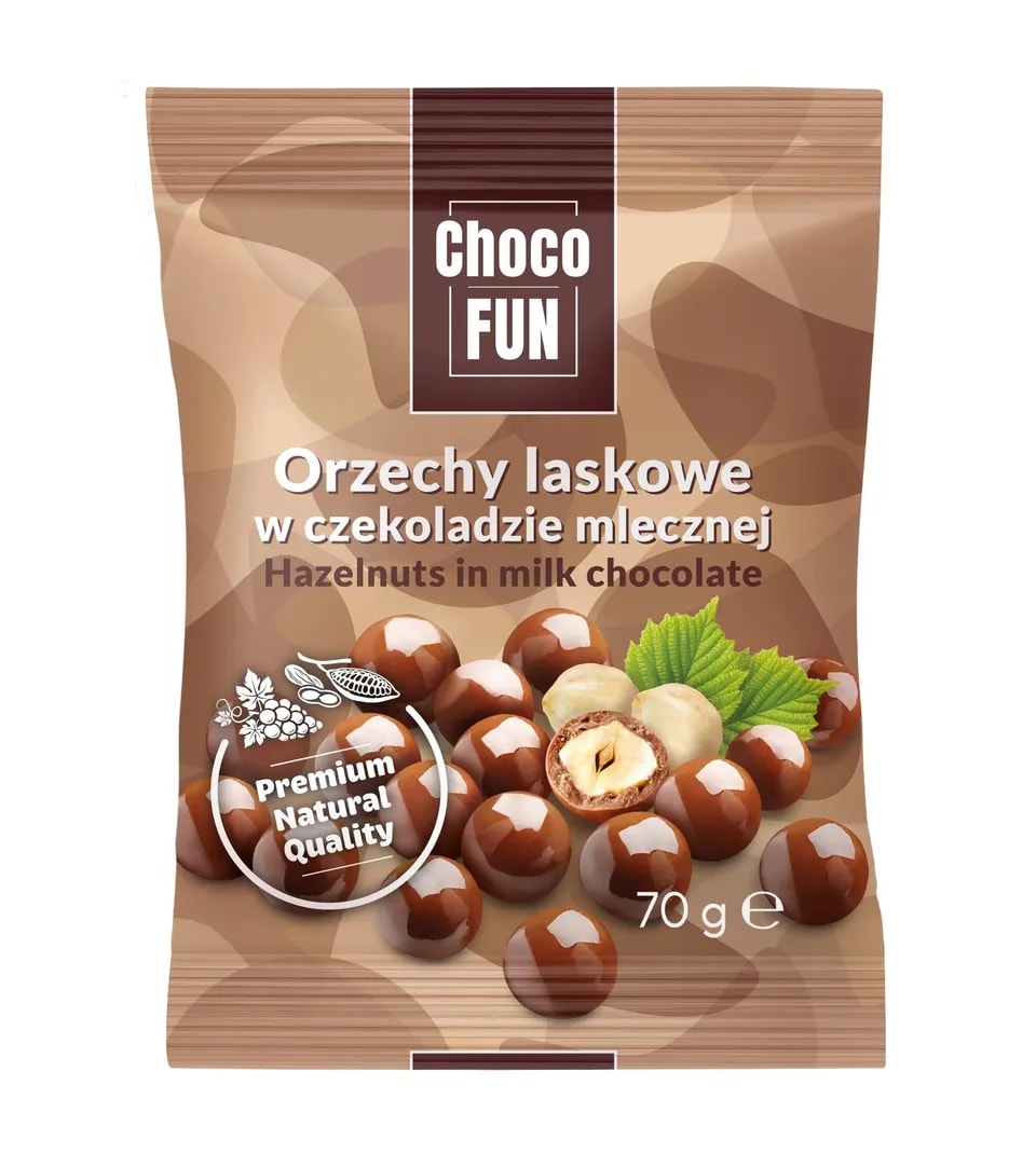 Eurohansa - Orzechy Laskowe w Mlecznej Czekoladzie - 70g
