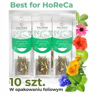 Herbata zielona z miętą w saszetkach Palmira Mint Fantasy 10 saszetek