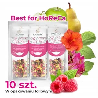 Herbata owocowa ekspresowa malinowo gruszkowa Raspberry Dream Palmira 10szt