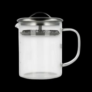 Minimalistyczny dzbanek do herbaty Paper & Tea Cylinder Pot o pojemności 400 ml wykonany jest z przezroczystego szkła borokrzemowego z metalowym sitkiem i pokrywką. Idealny do parzenia herbat liściastych i ziół, łączy elegancki design z funkcjonalnością do codziennego użytku.