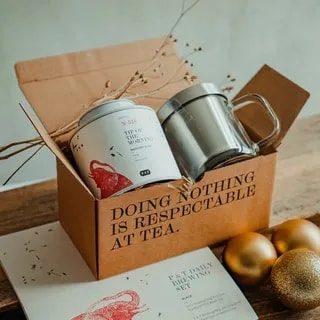 Paper & Tea - Daily Brew Set Black Organic - Zestaw zaparzacz + herbata