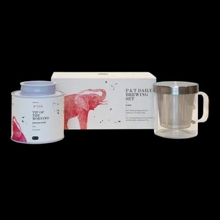 Paper & Tea - Daily Brew Set Black Organic - Zestaw zaparzacz + herbata