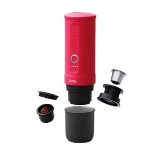 Outin - Nano Espresso Maker - Przenośny ekspres Crimson Red
