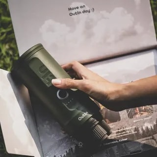 Outin - Nano Espresso Maker - Przenośny ekspres Forest Green