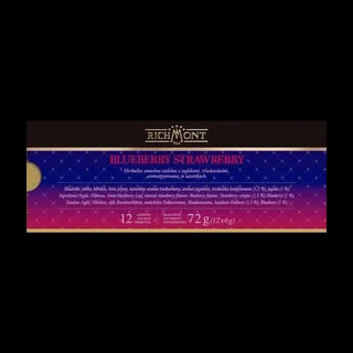 Zestaw Richmont Blueberry Strawberry 12 Saszetek + Szklanka Richmont Ice